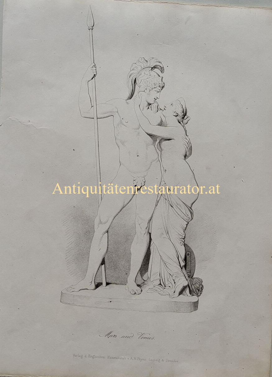 Mars und Venus, Stahlstich