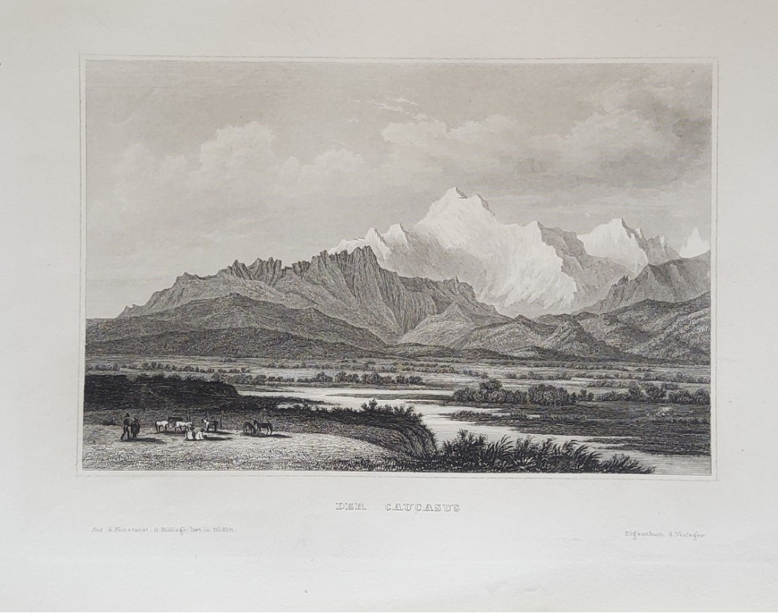 Russland, Der Caucasus (Kaukasus) Stahlstich