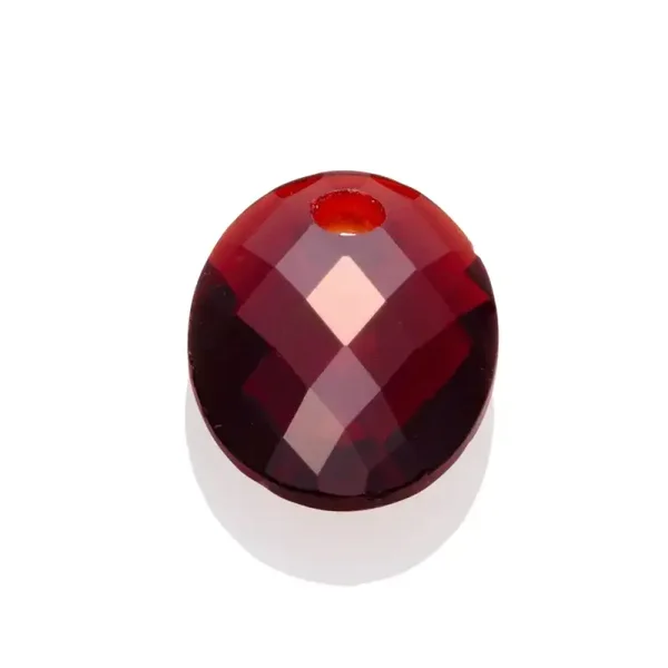 Sparkling Pendant Stone Medium Ovaal Ruby Quartz