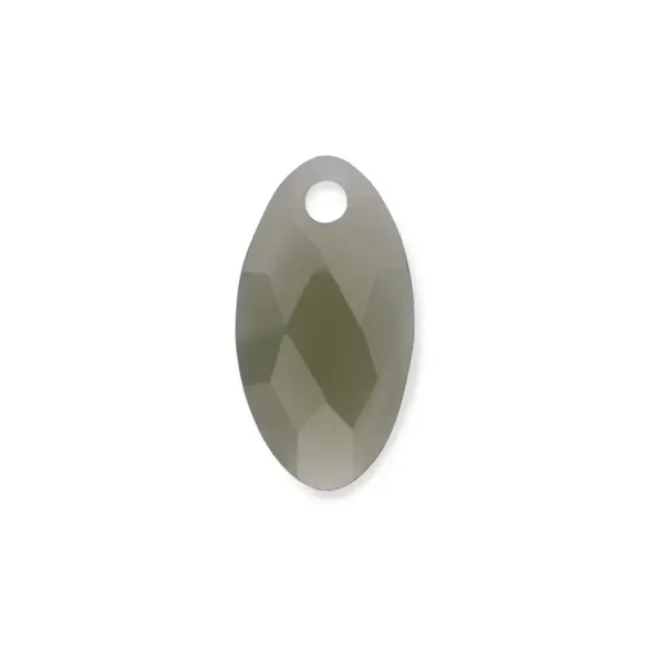 Sparkling Pendant Stone Leaf Lime Jade