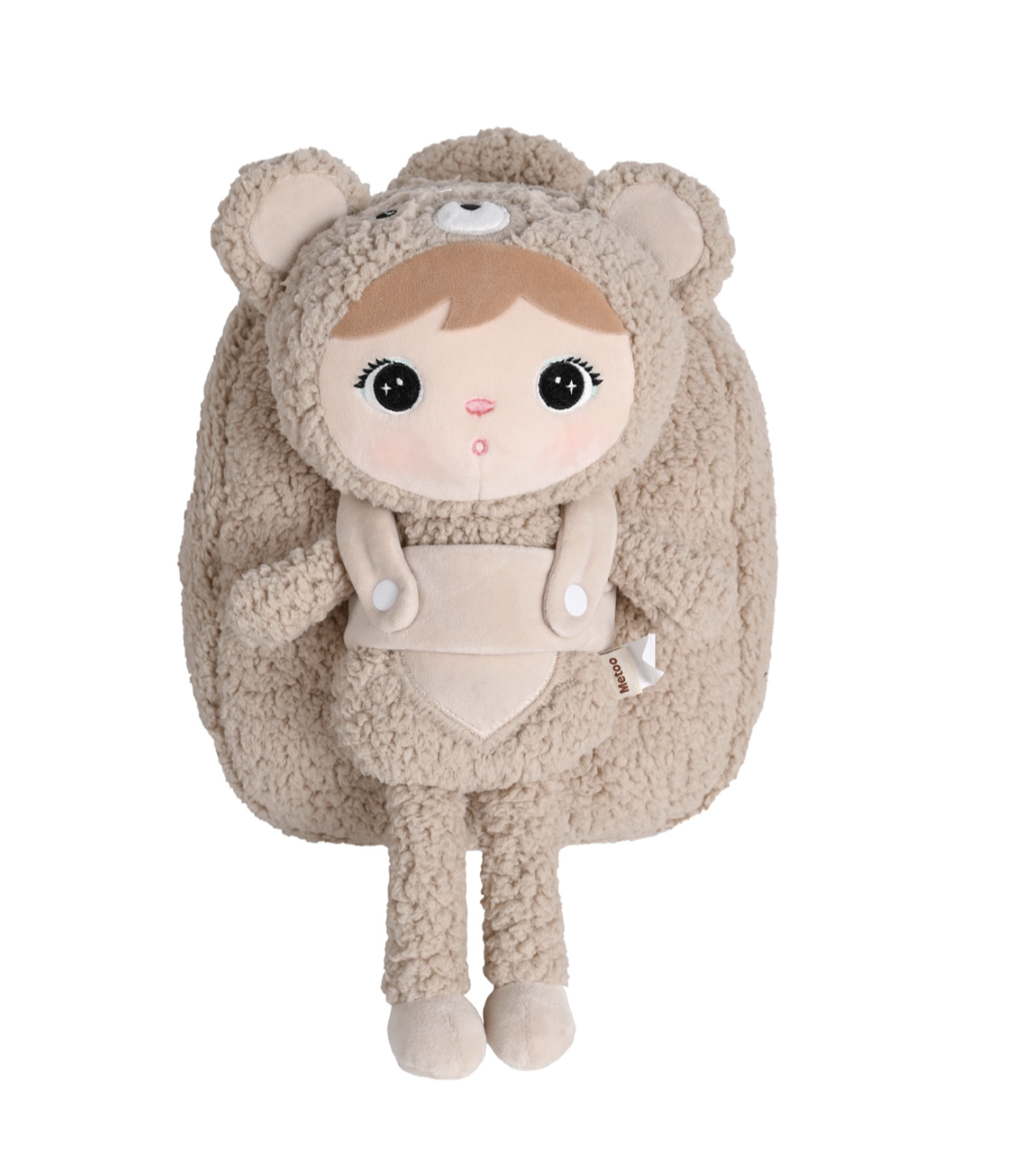 Metoo beige bear backpack