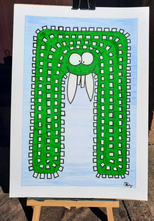 The Monster Club | Albert | Original artwork