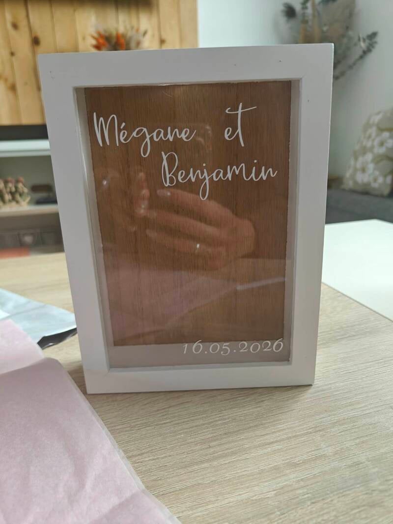 Cadre de mariage personnalisé
