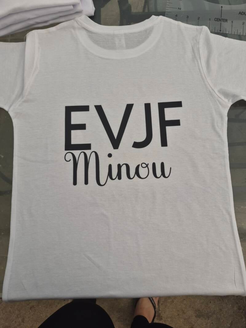 T-shirt EVJF personnalisé