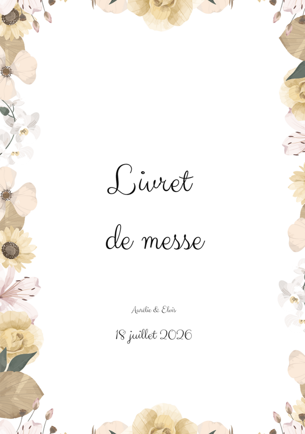 Livret de messe