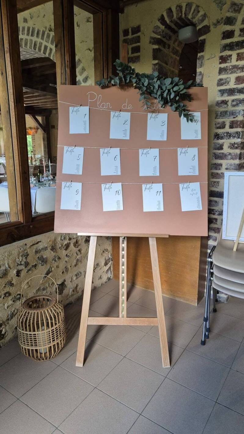 Plan de table et numéros de table personnalisés