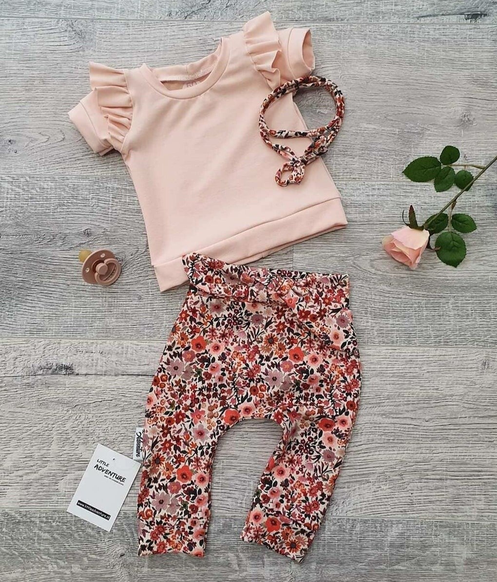 Little adventure - Setje Fleurs Cardigan