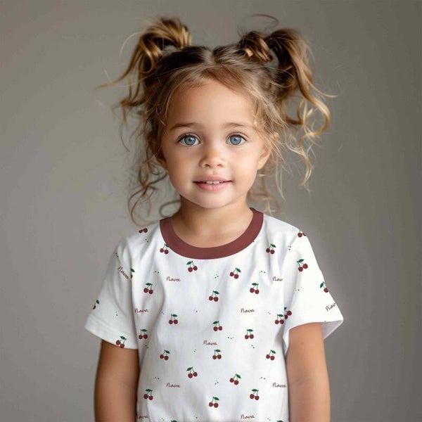 T-shirt met naam cherries