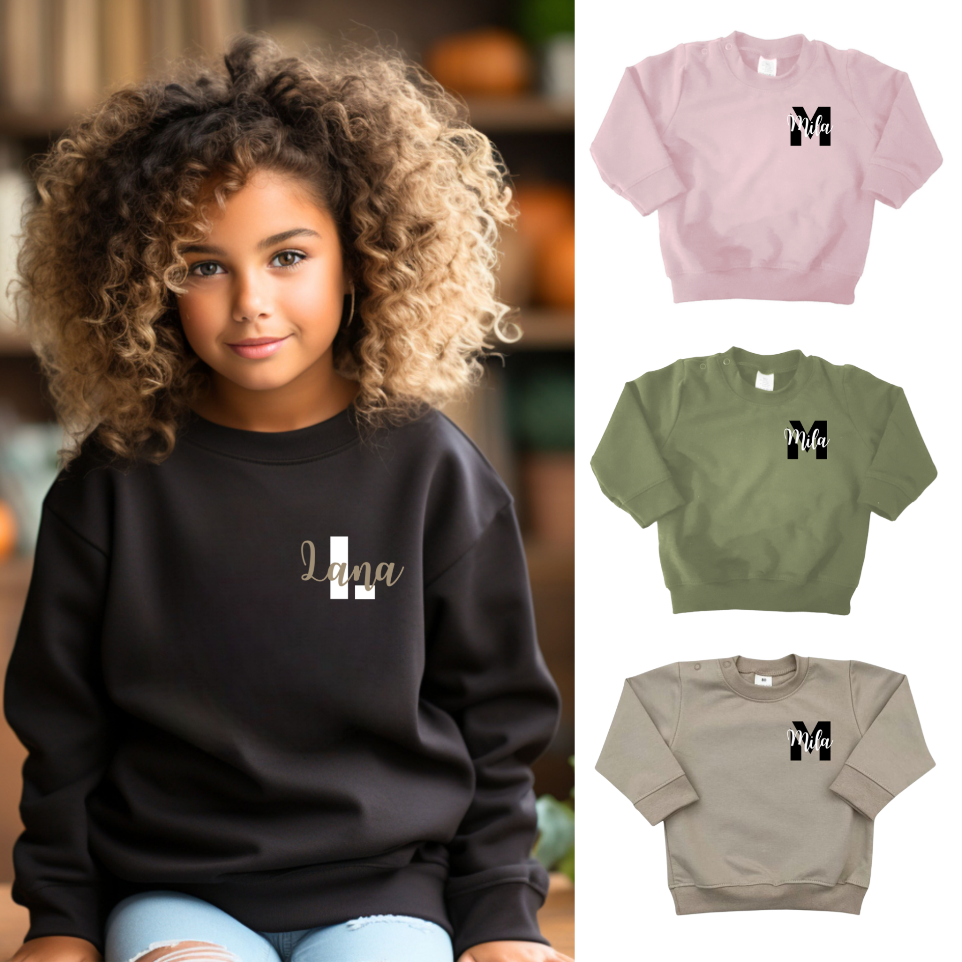 Sweater met naam Borst