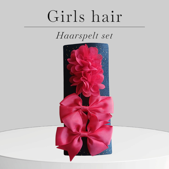 Haarspeldjes set 4 stuks Red