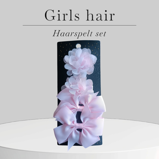 Haarspeldjes set 4 stuks light pink