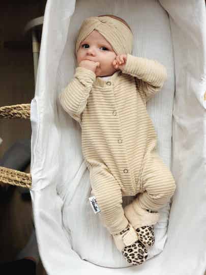 Little Adventure Boxpakje Rib Fluweel Beige