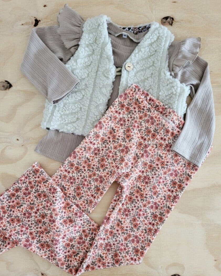 MOMMY/DOCHTER Broekje - struikbloem roze | Twin met je dochter