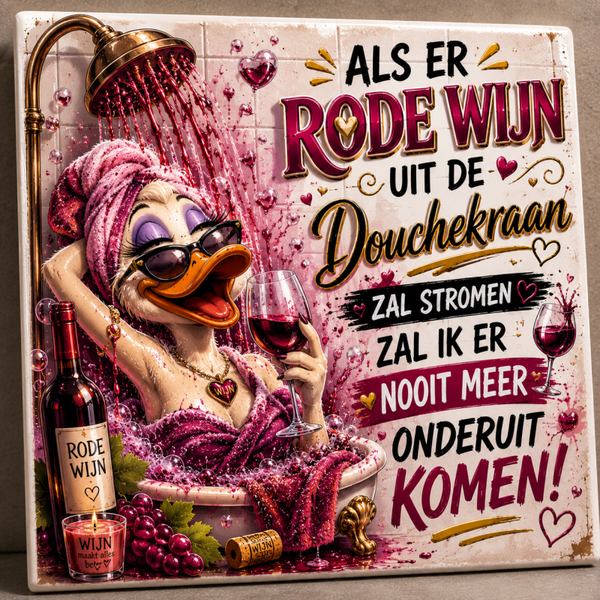 Wijn douche tegel