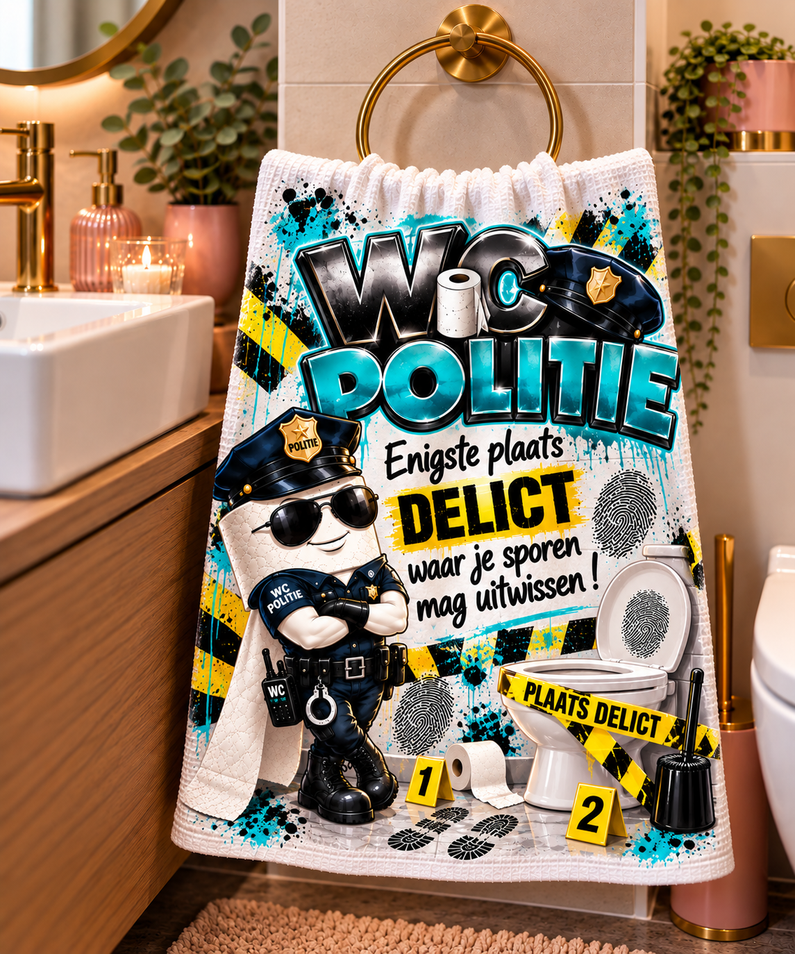 Wc politie doek