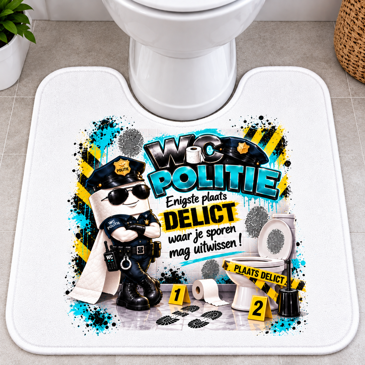 Wc politie wc mat
