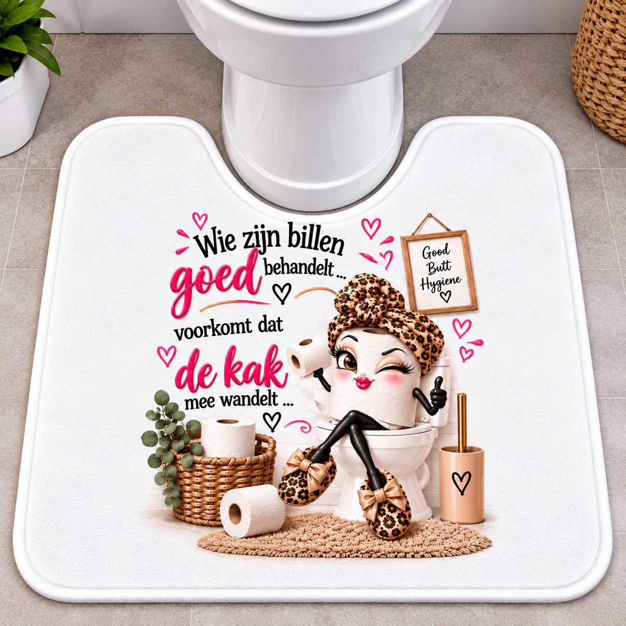 billen goed behandeld wc mat