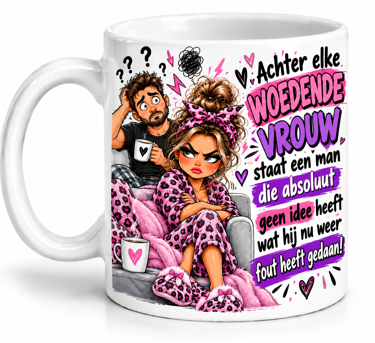 achter elke vrouw