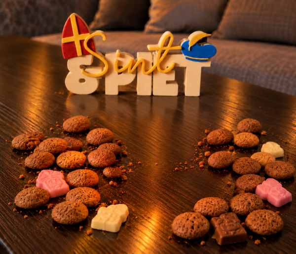 sint en piet letter decoratie