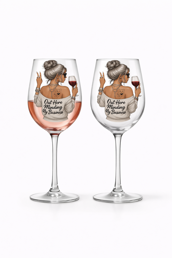 glas minding my bussines