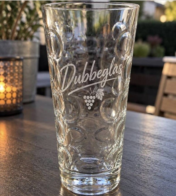 Personalisiertes Dubbeglas