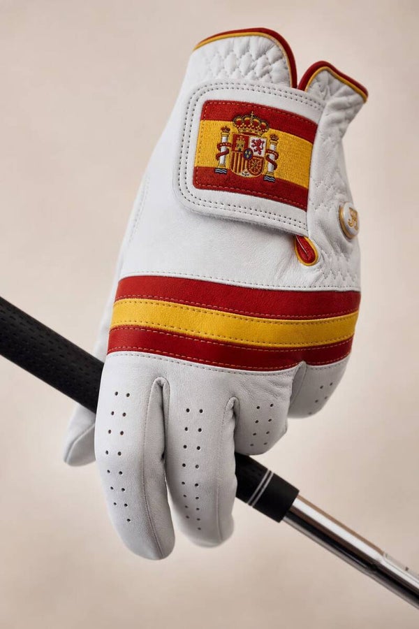 GUANTE DE GOLF 100% CABRETTA BANDERA DE ESPAÑA