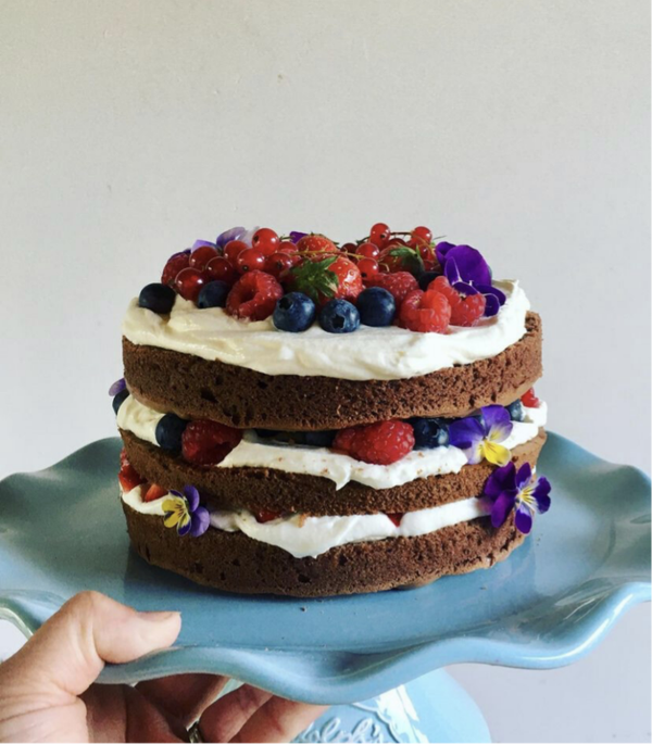 Zomerse chocolade taart