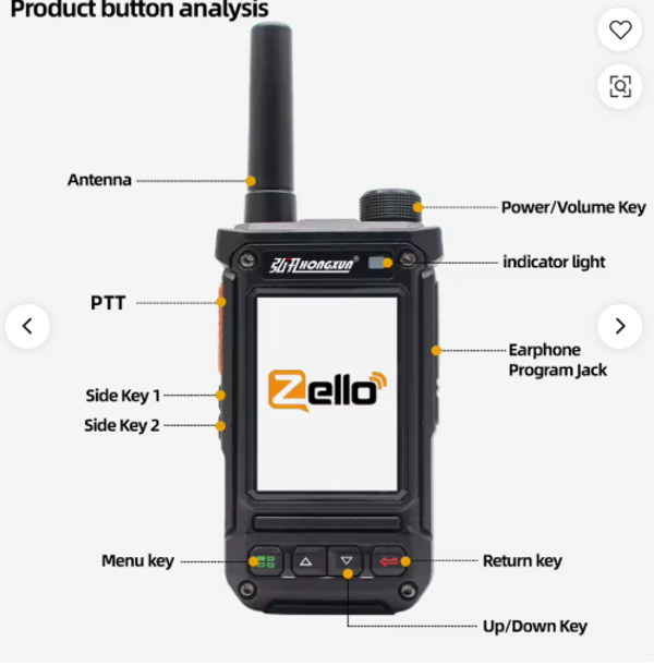 HONGXUN T98 Zello XINPOC  GLOBAL PTT