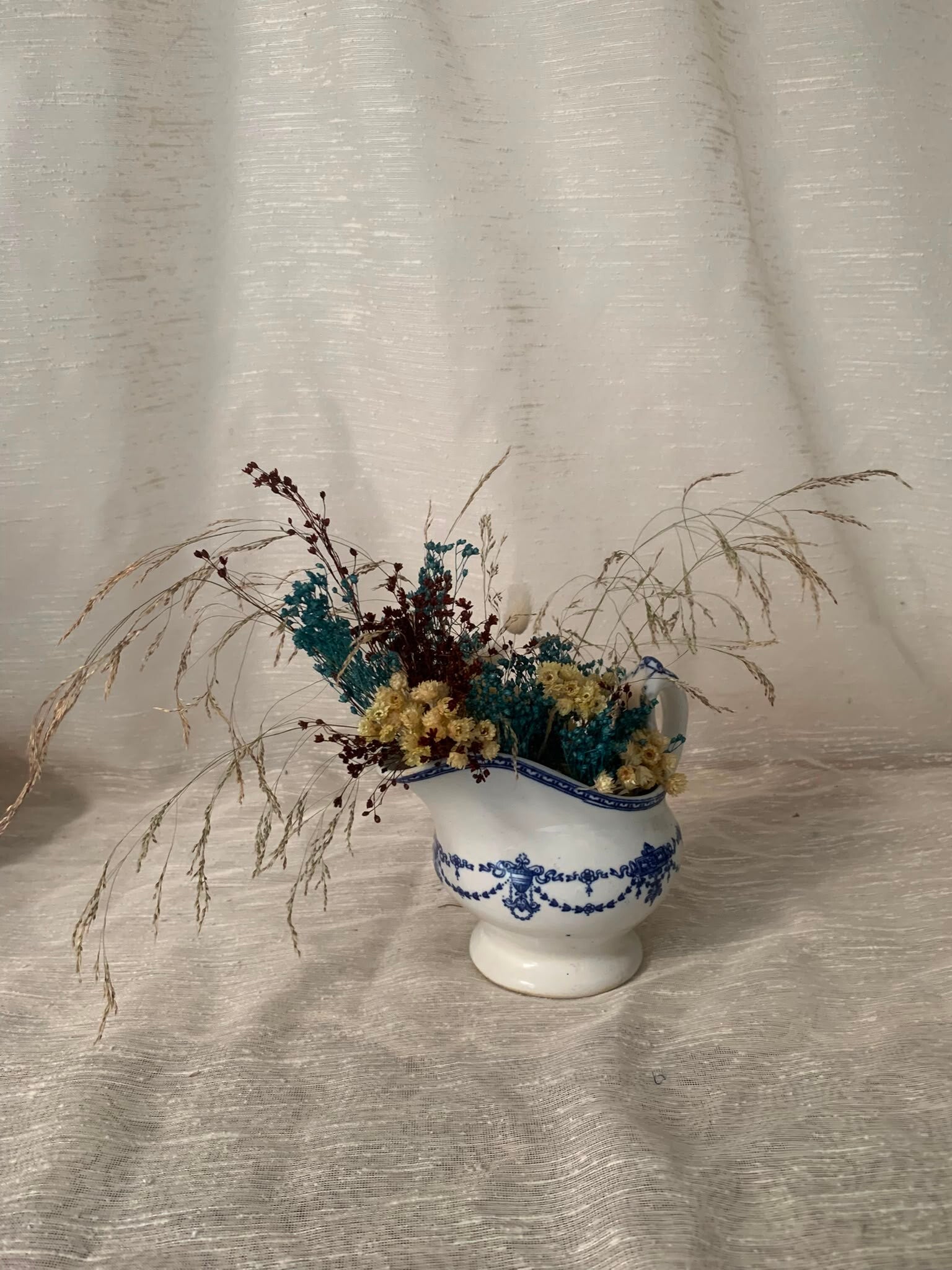 Composition "En vague" fleurs séchées