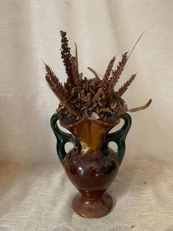 Bouquet "camaïeu de marron" fleurs séchées