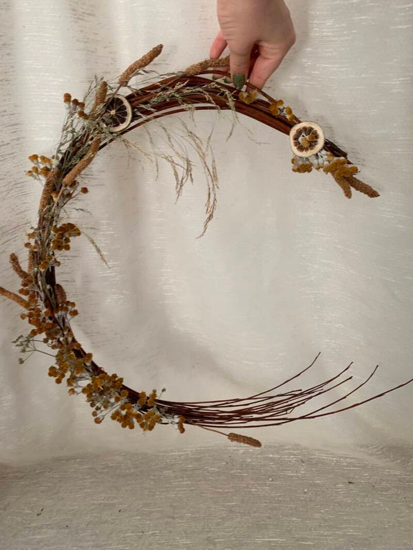 Couronne murale demi-lune "Estivale"