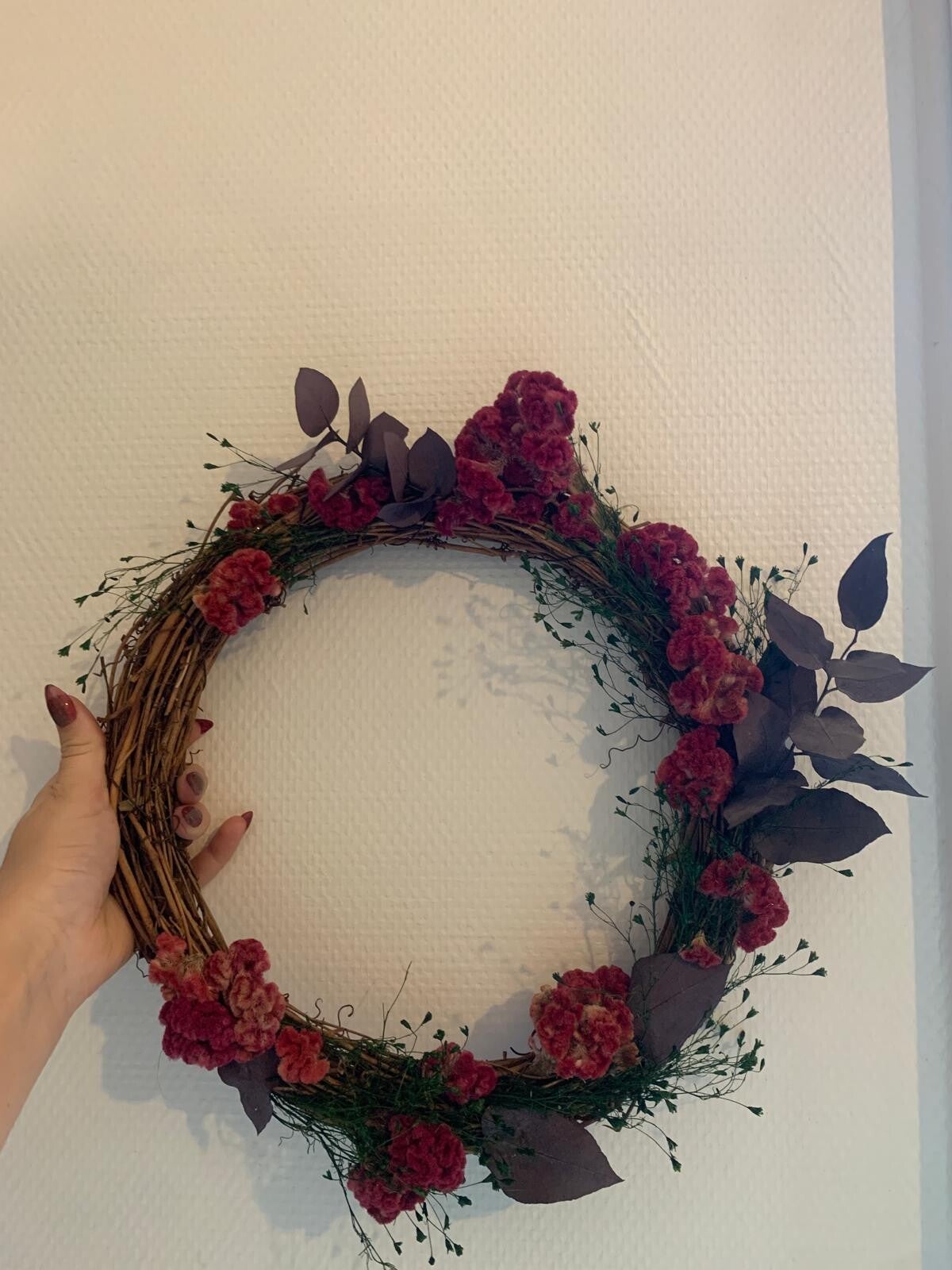 Couronne ronde Rouge et Violette