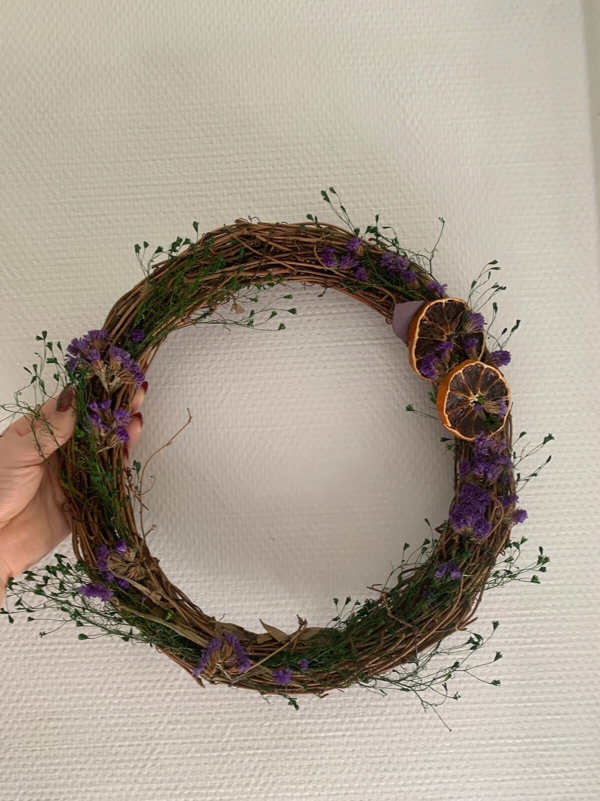 Couronne ronde Verte et Violette