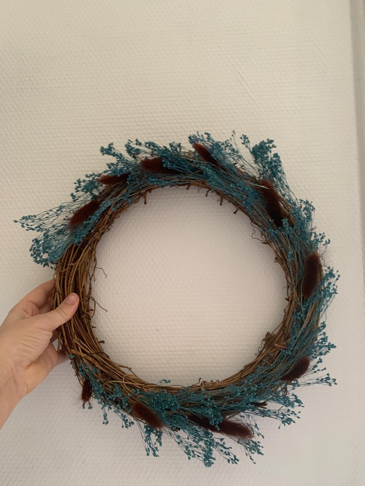 Couronne ronde Bleu et Marron