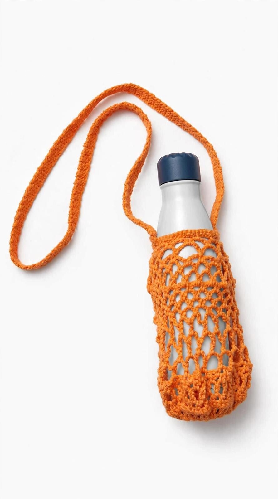 Gehaakte Dopper drager - blauw