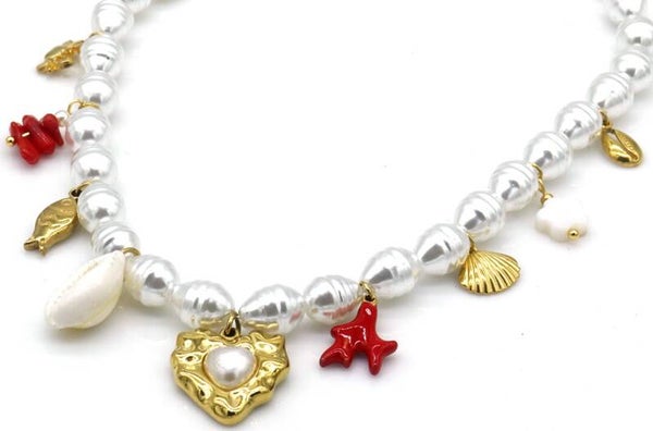 Bedelketting met Parelaccenten