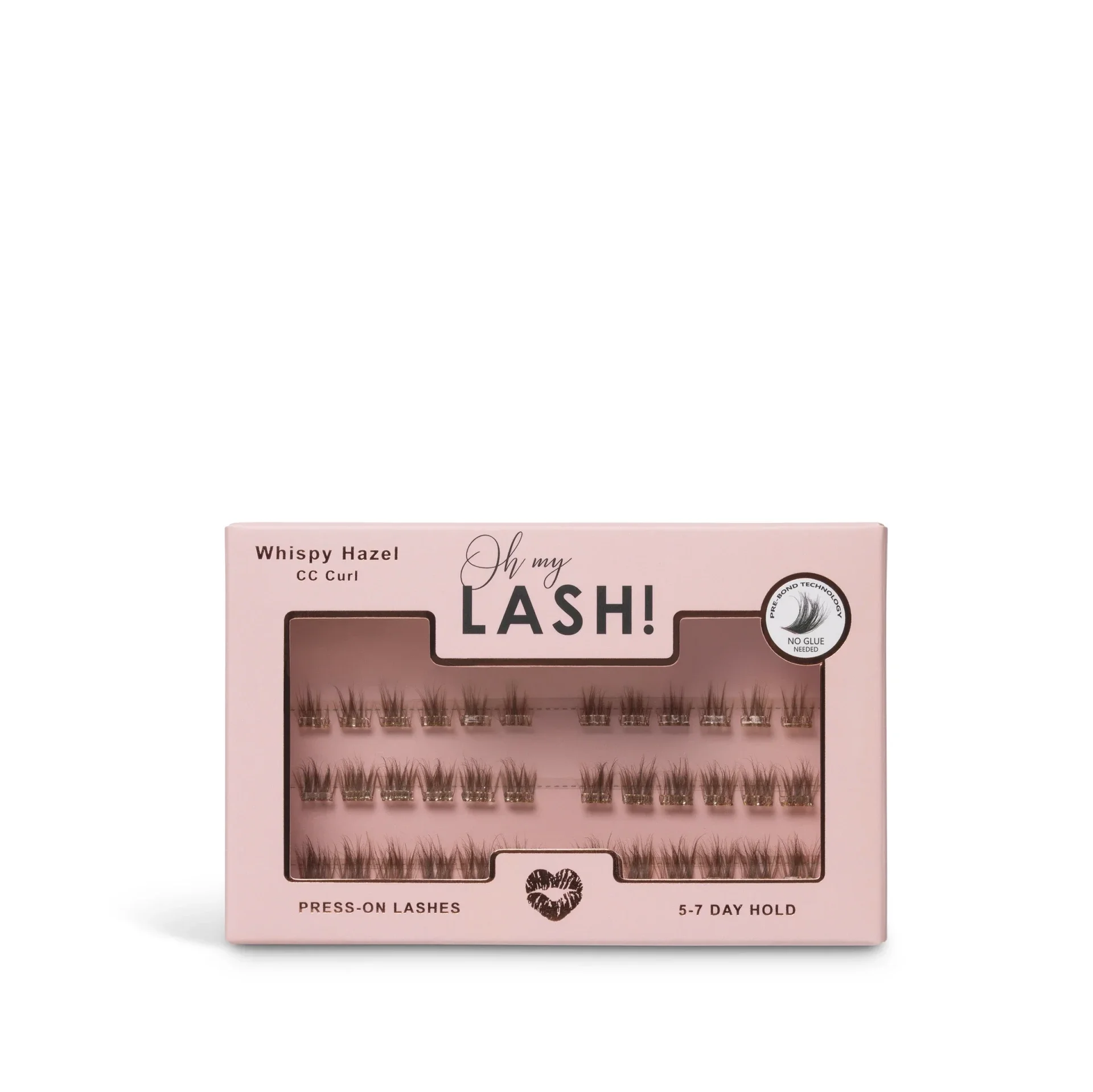 WISPY HAZEL PRESS ON SINGLE LASHES – NATUURLIJK & SUBTIEL (LIGHT BROWN, CLEAR BOND)