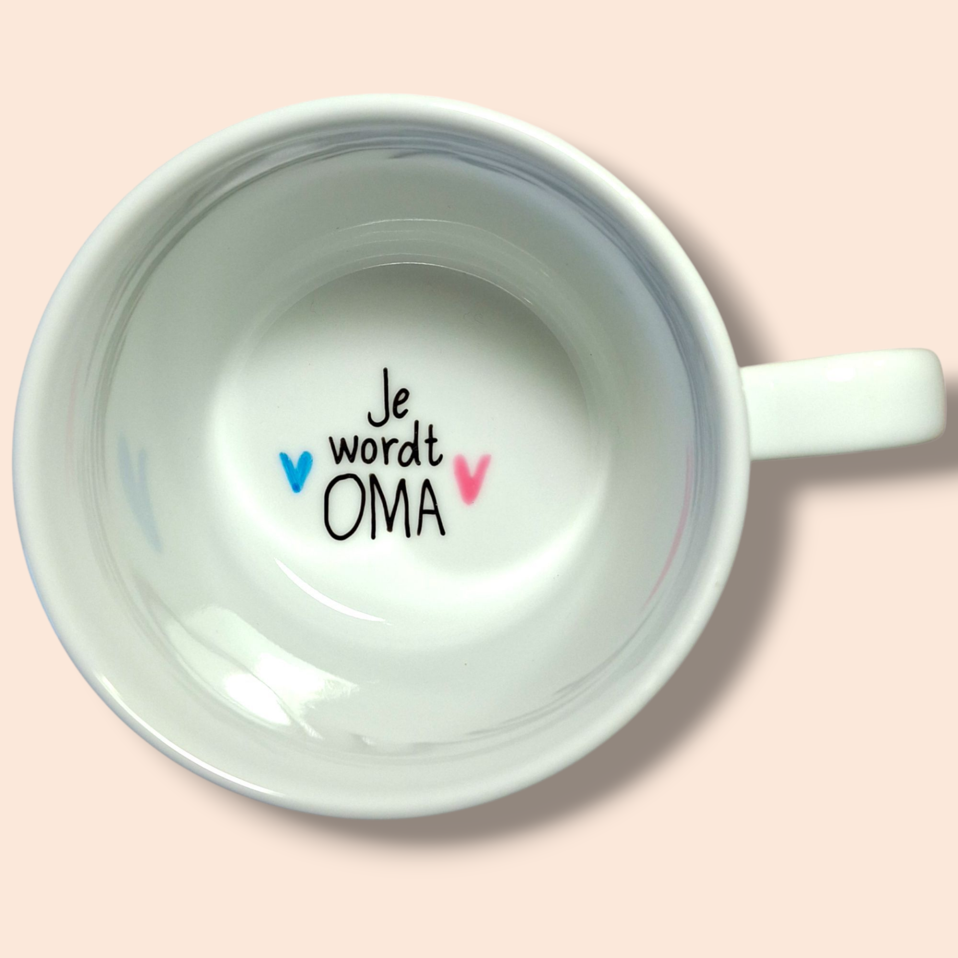 Zwangerschapsaankondiging Mok je wordt Oma, Opa, Oom, Tante, Nonkel.