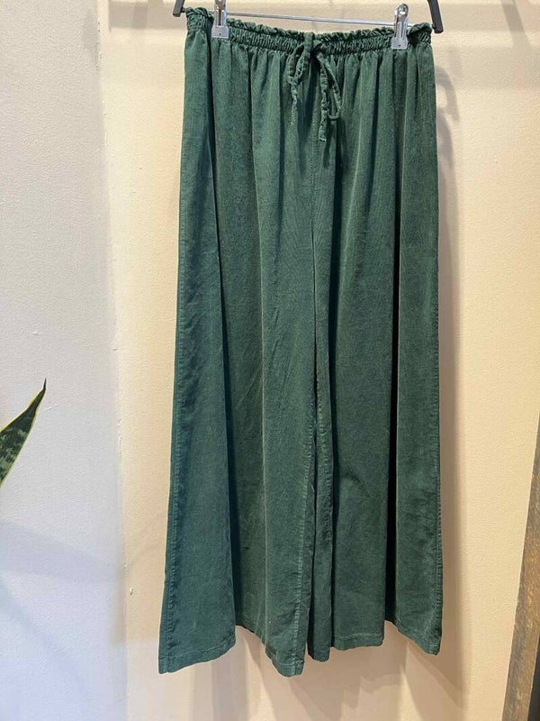 Broek velvet groen