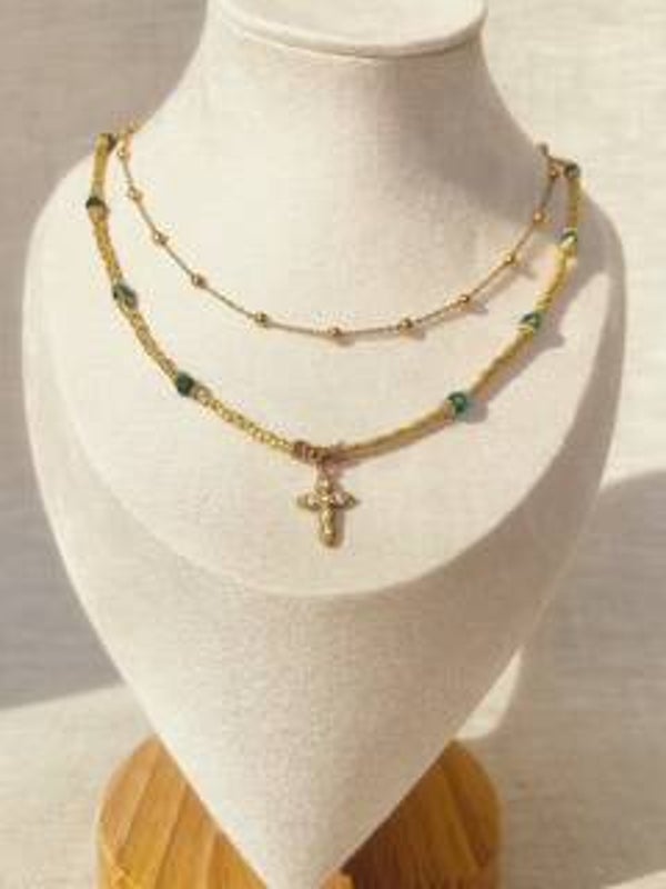 Collier Azur – Turquoise, Pierre de Lune, Lapis Lazuli