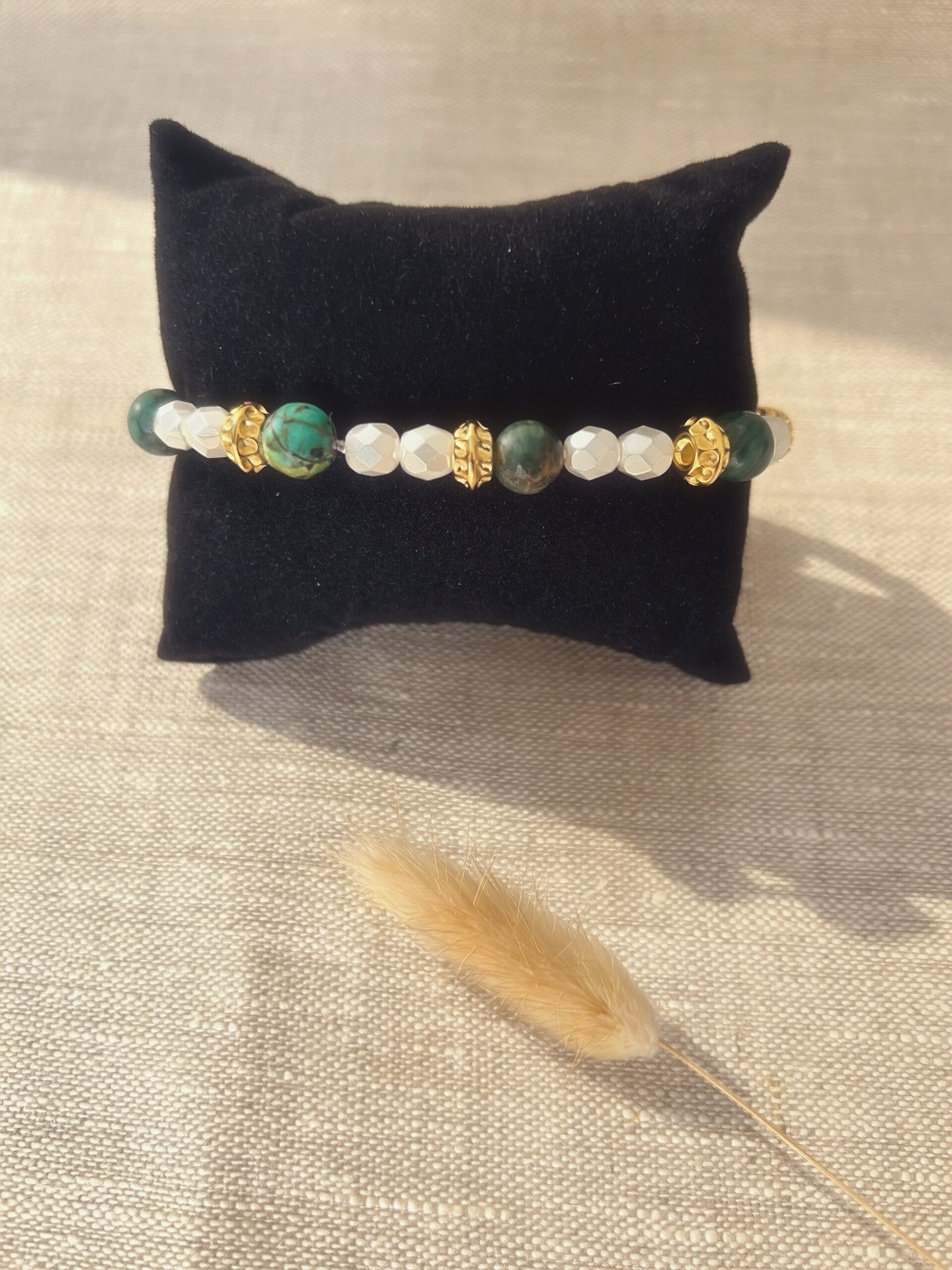 Bracelet PIERRES TURQUOISES AFRICAINE