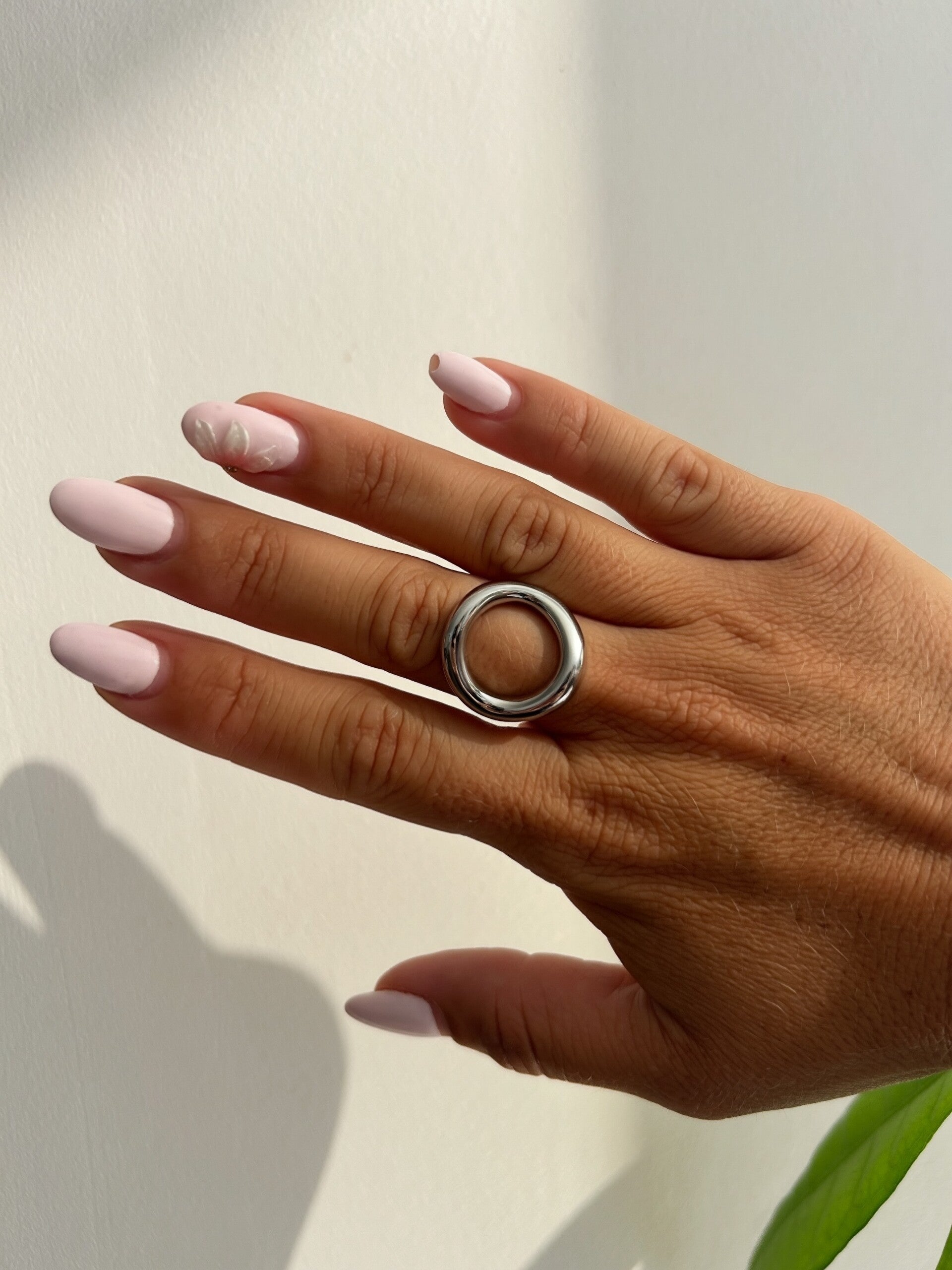 Bague Loopa Rhodié