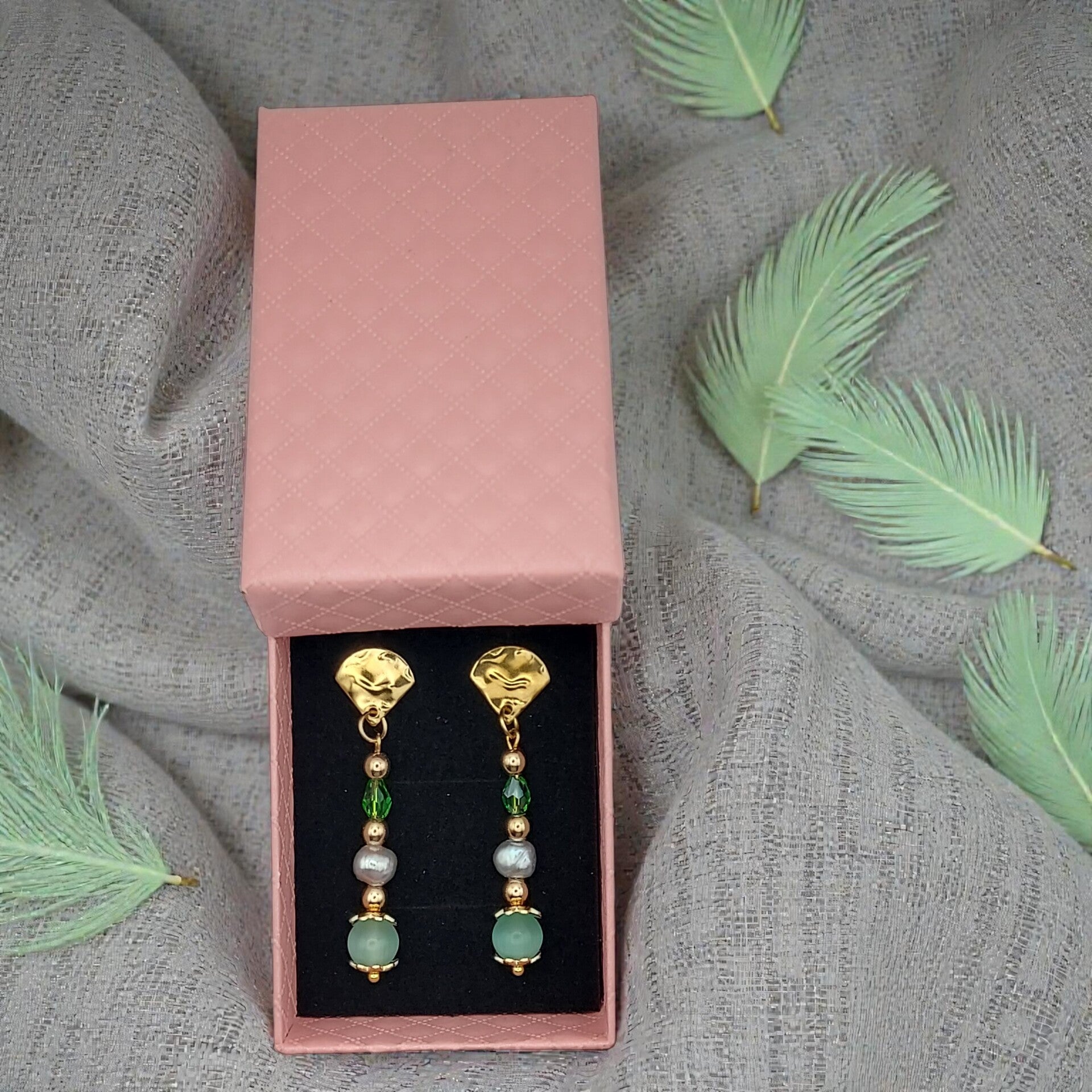 Boucle d'oreille Charme "Aurore Boréal"