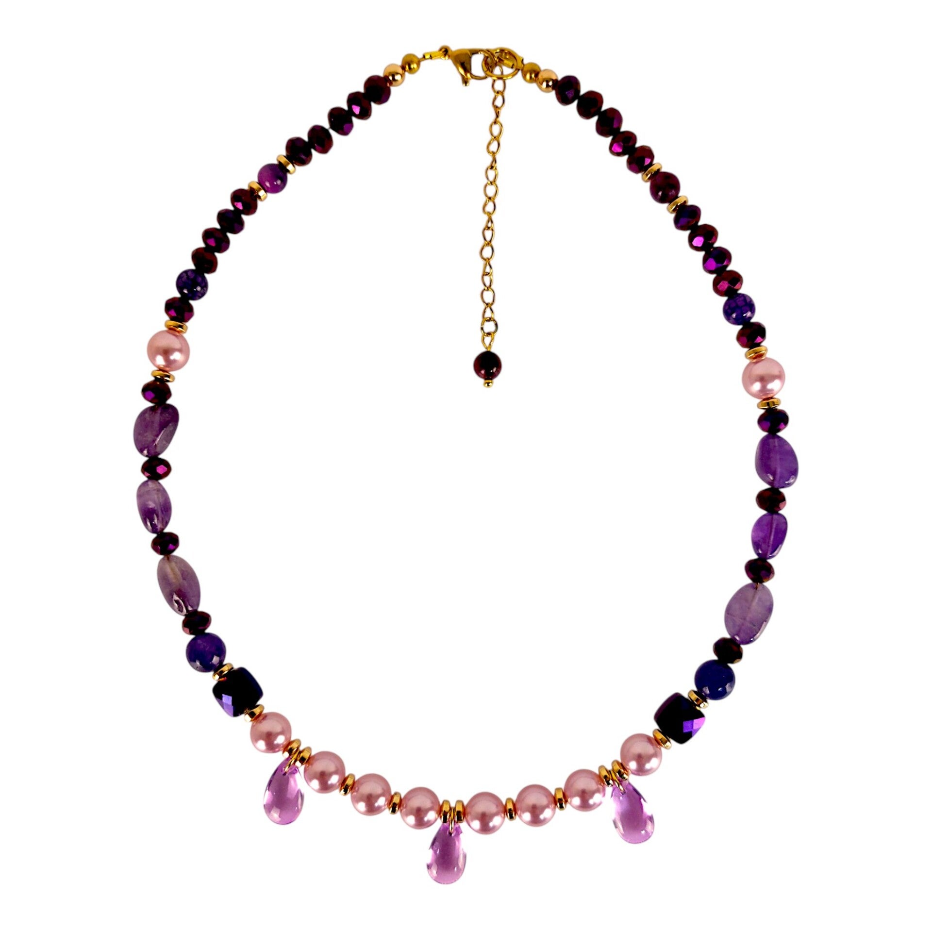 collier charme brume celeste