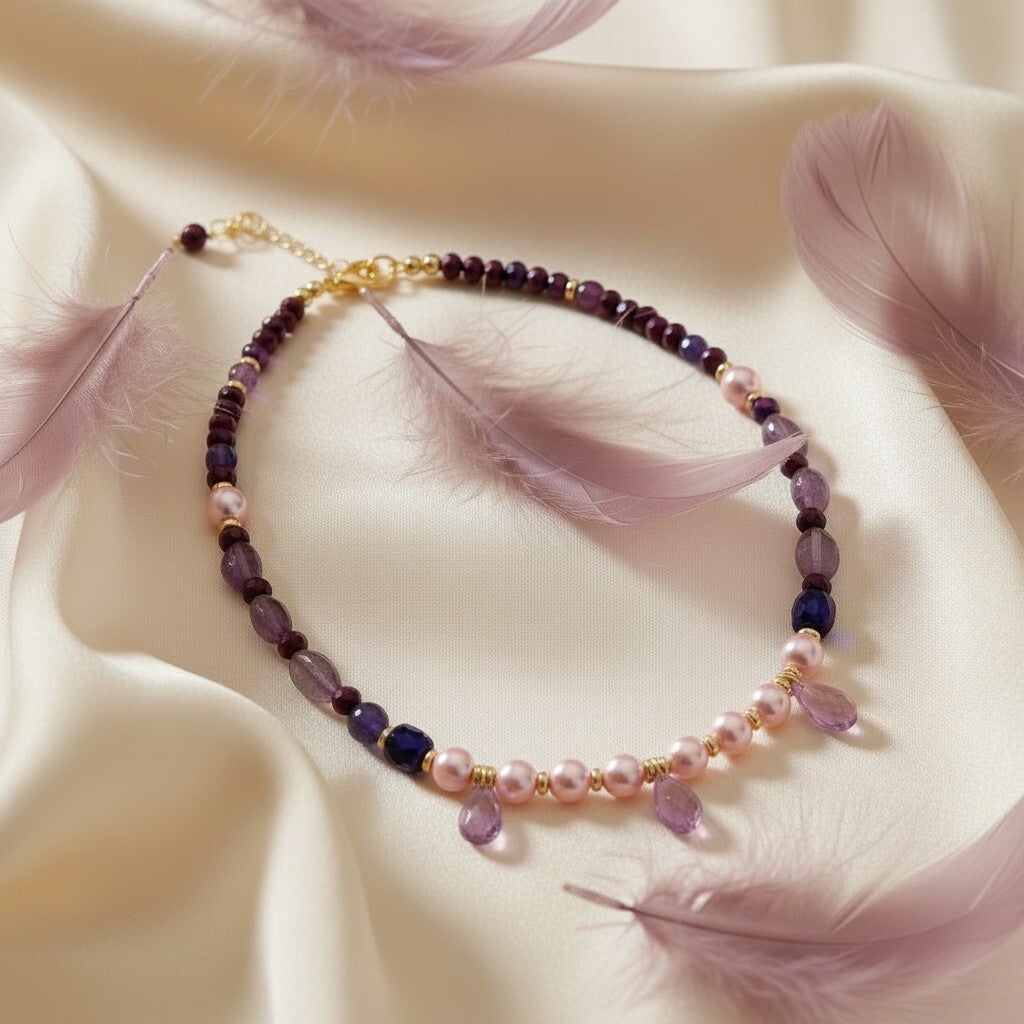 Collier Charme "Brume Céleste" N°2