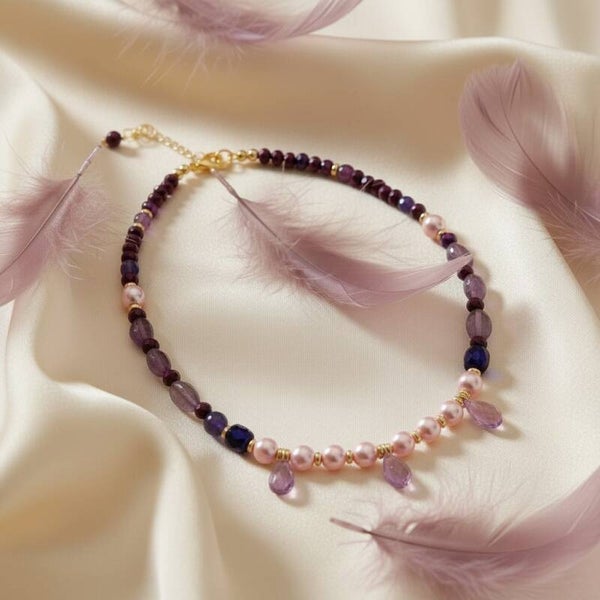 Collier Charme "Brume Céleste" N°2