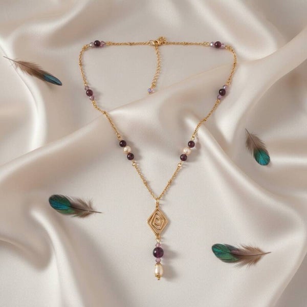 Collier Charme "Brume Céleste" N°3