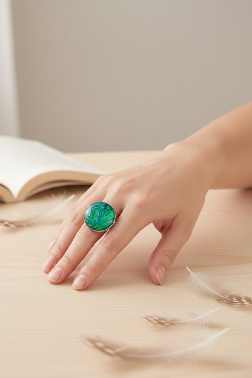 Bague Art "Aurore Boréal"