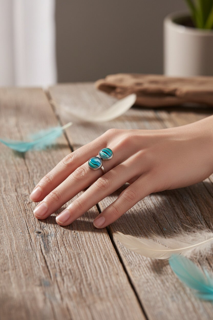 Bague Art "Aurore Boréal"