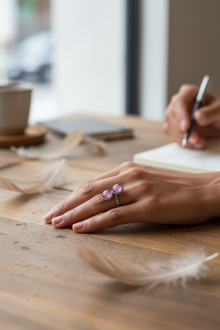 Bague Art "Brume Céleste"